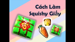 Squishy giấy - Cách làm squishy giấy bánh chưng - hướng dẫn làm squishy giấy đơn giản