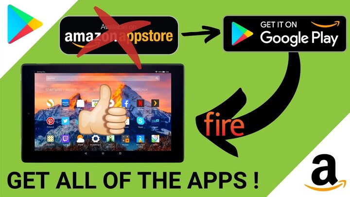 How to Download Google Play Store on Amazon Fire Tablet | No Computer (2021)