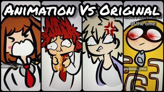 Animation Vs Original | TikTok Compilation from @madness._.mha