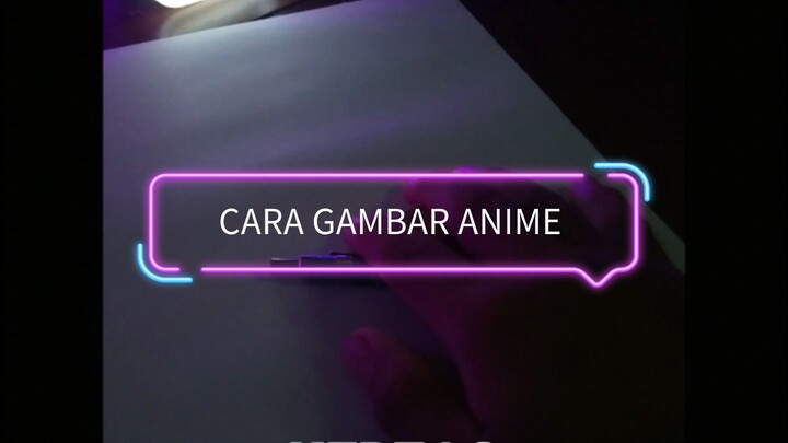 cara gambar anime