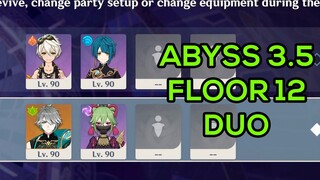 Duo Spiral Abyss 3.5 C0 Alhaitham & C5 Kuki Shinobu / C6 Bennett & Xingqiu Floor 12 Genshin Impact