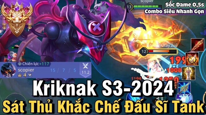 Kriknak S3-2024 Liên Quân Mobile | Cách Chơi, Lên Đồ, Phù Hiệu Bảng Ngọc Cho Kriknak S3 2024 Đi Rừng