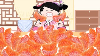 -甄嬛传动画吃播｜夏冬春的沉浸式橘子软糖～