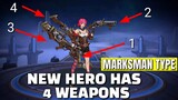 [ New Hero Survey ] A New Hero With 4 Weapons | New 105 Hero Survey | Upcoming Marksman | MLBB