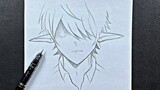 Anime elf drawing | how to sketch anime elf boy easy step-by-step