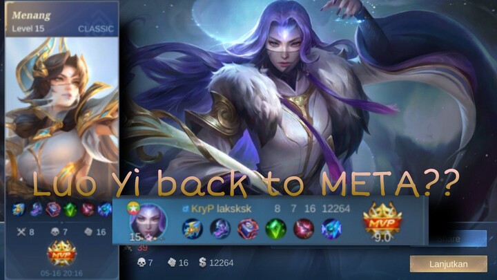 Luo Yi mode sad mengcomeback kan match🗿👍