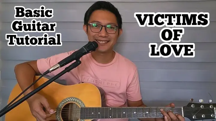 VICTIMS OF LOVE | BASIC GUITAR TUTORIAL FOR BEGINNERS
