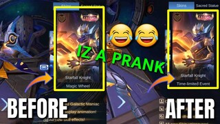 Granger LEGEND SKIN MAGIC WHEEL & AFTER 😂😂 | IT'S A PRANK | MLBB