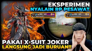 EKSPERIMEN NYALAIN RP DI PESAWAT DAN PAKAI XSUIT JOKER JADI BURUAN MUSUH MATCH KERAS!! - PUBG MOBILE