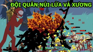 Người que đại chiến đội quân núi lửa và quân xương - Stick War Legacy