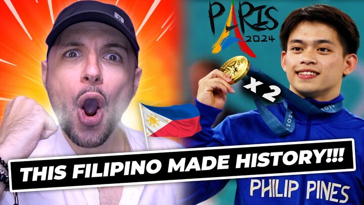 I react to Carlos Yulo snatch 2 GOLD MEDALS for the PHILIPPINES!!! Floor & Vault | Olympics 2024