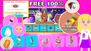 PLAY TOGETHER | HƯỚNG DẪN LÀM TẤT CẢ NHIỆM VỤ ĐỂ NHẬN XE GẤU BROWN FREE , MŨ VÀ GẬY CỰC DỄ