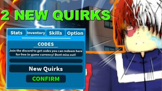 2 New Quirks ! | Boku No Roblox: Remastered |Roblox MHA Game