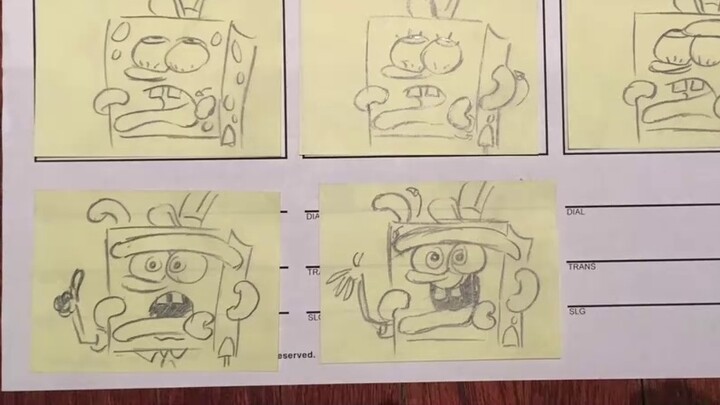 [SpongeBob SquarePants] Koleksi draf bekas dan kasing bekas dari musim kedua