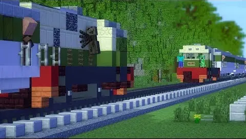 Minecraft Tragedi Bintaro Train Crash Animation
