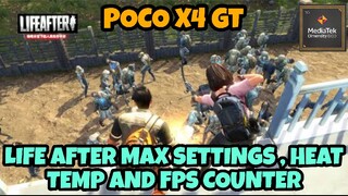 Life After Max Settings , Fps Counter and Heat Temperature using Poco X4 GT