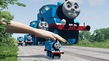Super Giant Thomas The Train vs Giant Hand Slap | BeamNG.Drive