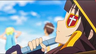 Megumin accidentally met Kazuma & Aqua in her own series | Kono Subarashii Sekai ni Bakuen Wo