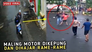 APES !! Maling Motor Kepergok Dan Berakhir Dikroyok Warga