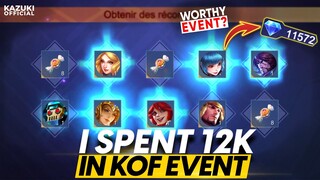 I SPENT 12000 DIAMONDS IN THE KOF x MLBB EVENT | WORTH IT?