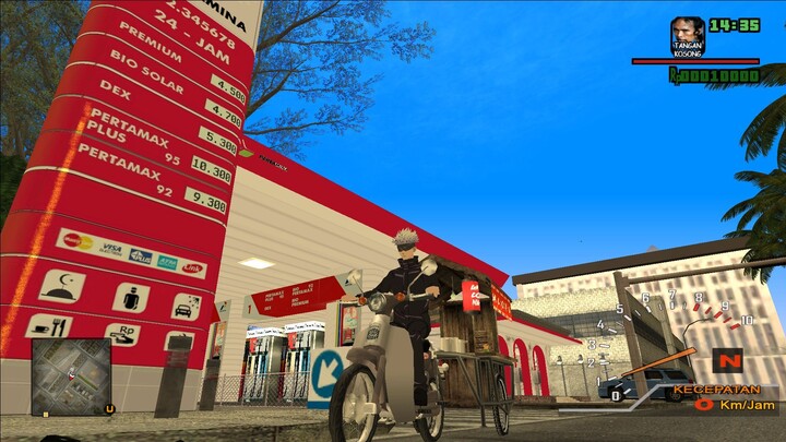 GOJO SATORU ADA DI GTA SAN ANDREAS