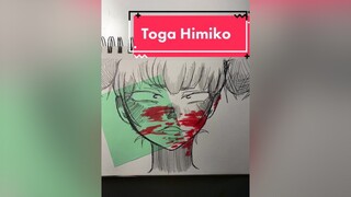 Another freehand but this time it’s toga *_* togahimiko toga mha anime manga webtoon freehand oc genshin myheroacademia