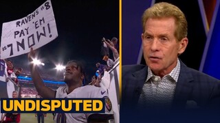 UNDISPUTED - ''Ravens, pay' em now'' Lamar autographs sign after 27-22 win over Bucs - Skip Bayless