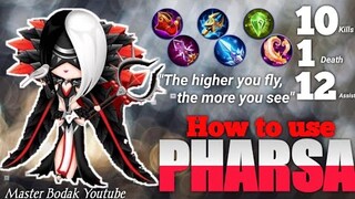 Pharsa 2020 |How to use Pharsa | Best build 2020 |  Mobile Legends Bang Bang