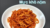 K-món ăn  : Mực khô nộm. Học món ăn Hàn Quốc và học tiếng Hàn Quốc ( Lex-TV):stir-fried dried squid