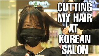 Cắt tóc ngắn tại Salon Hàn Quốc | Cutting my hair short.. again | Du học Hàn | Ly Nguyễn