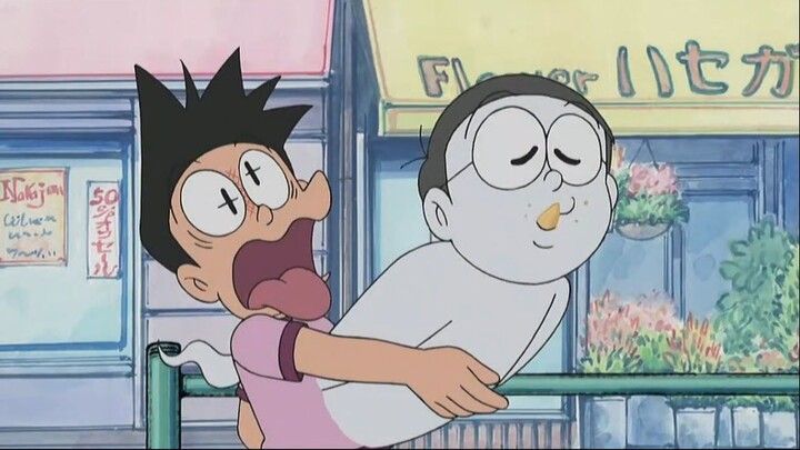 Doraemon Eps 304 "Tidak bisa berhenti jadi hantu & Cara menerima balasan dari surat"