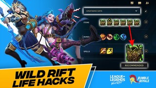 WILD RIFT LIFE HACKS