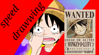 ∆        one piece   ∆ Monkey  D Lueey [speed drawwing]