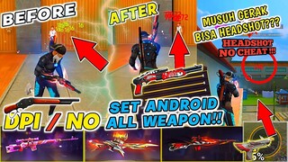 SENSITIVITAS FF HEADSHOT PEPENG‼️AIM NO LENGKET , ENAK DI DRAG 💯SET ANDROID