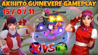 AKIHITO AMAZING GUINEVERE GAMEPLAY | MLBB | YOUR PURIFY WON'T WORK TO ME