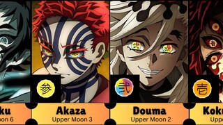 All Demon Moons in Demon Slayer #demonslayer #kimetsunoyaiba