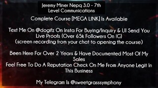 Jeremy Miner Nepq 3.0 Course 7th Level Communications Download