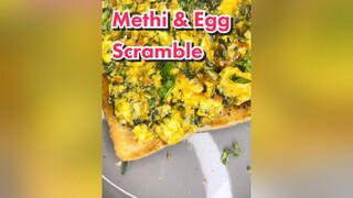 Let's get reddytocook Methi & eggscramble indianfood FoodTok EasyRecipe methi