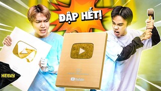 Thử Thách Đập Nát Nút Vàng Nút Bạc YouTube | AS Mobile | HEAVY