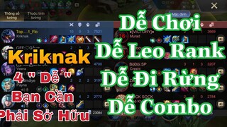 Kriknak Rất Dễ Leo Rank Với 4 Dễ ! Leo Thách Đấu vẫn được