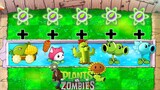 Plants Vs Zombies Mod: 9999 Sling Pea Up pow! Vs All Dinosaurs Zombie