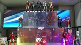 ZD Toys Iron Man Deluxe Version Mark 1-7. (3in1) Hall of armor, Action figure, Hologram