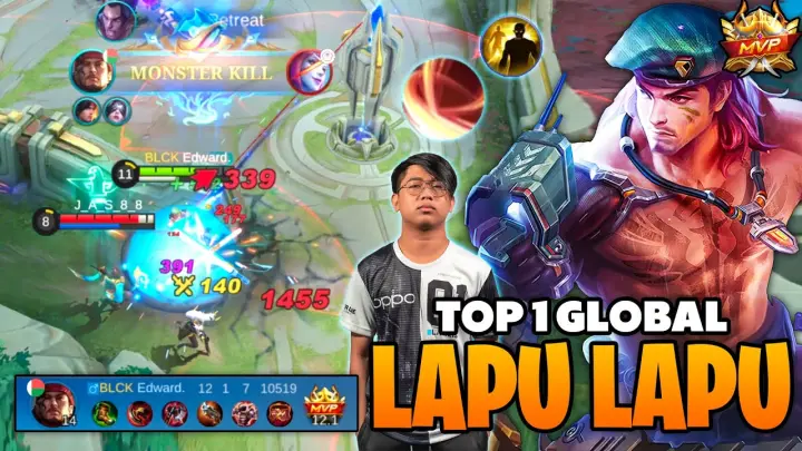 TOP 1 LAPU LAPU SUPER AGGRESSIVE PLAYS - Top 1 Global Lapu Lapu Build - Mobile Legends [MLBB]