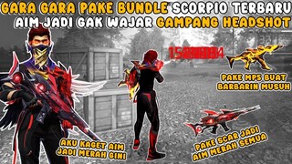 PAKE BUNDLE SCORPIO!!, GA NYANGKA AIM NYA JADI KAYAK GINI -FREEFIREINDO