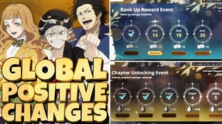 GLOBAL FULL RELEASE POSITIVE & SLIGHT NEGATIVE CHANGES - Black Clover Mobile Global