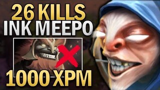 Ink Meepo with 26 KILLS Dota 2 7.22