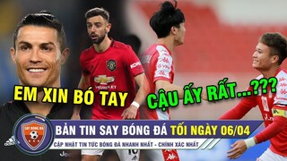 TIN TỐI 6/4 |CR7 khiến Bruno CHÀO THUA vì thử thách không tưởng-Ronaldo Việt khen Messi Việt hết lời