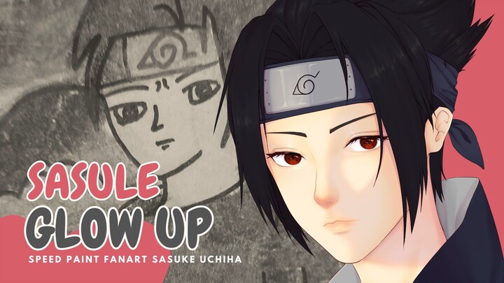 🌸 SPEED PAINT & PNGTUBER - TALK 🌸 Menggambar Sasuke Uchiha | Fanart Anime Naruto