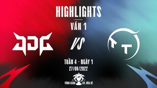 JDG vs TT | Highlights - Game 1 | Tuần 4 Ngày 1 | LPL Mùa Hè 2022