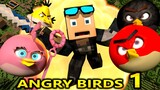 ANGRY BIRDS IN MINECRAFT! (official Story) Angry Minecraft Animation Game Challenge